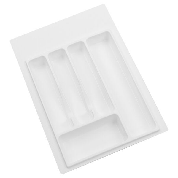 (060370) Лоток для столовых приборов 400 белый Vоlpato