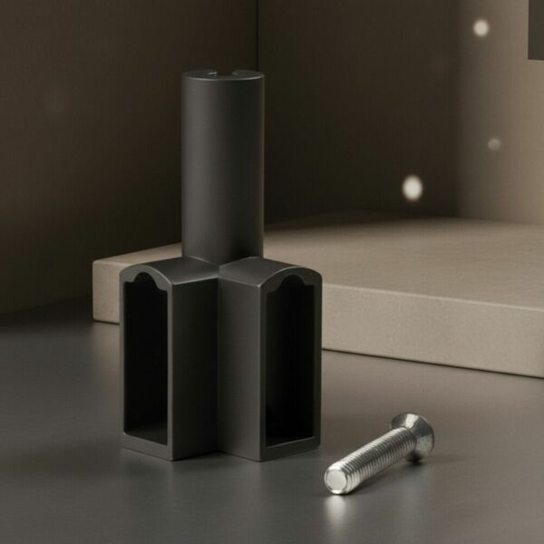 (12062) Держатель верхний угловой MONIKA для прямоугольной штанги