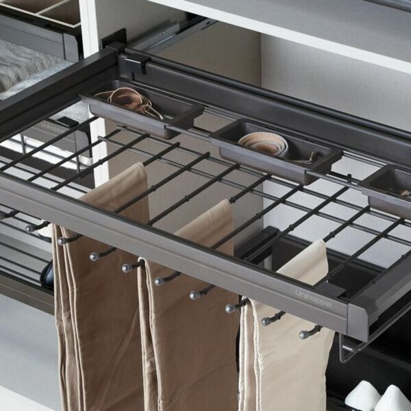 (29086) Unihopper Вешалка для брюк + 2 пластиковых коробки для аксессуаров 600 мм, Mocca, 564*475*140