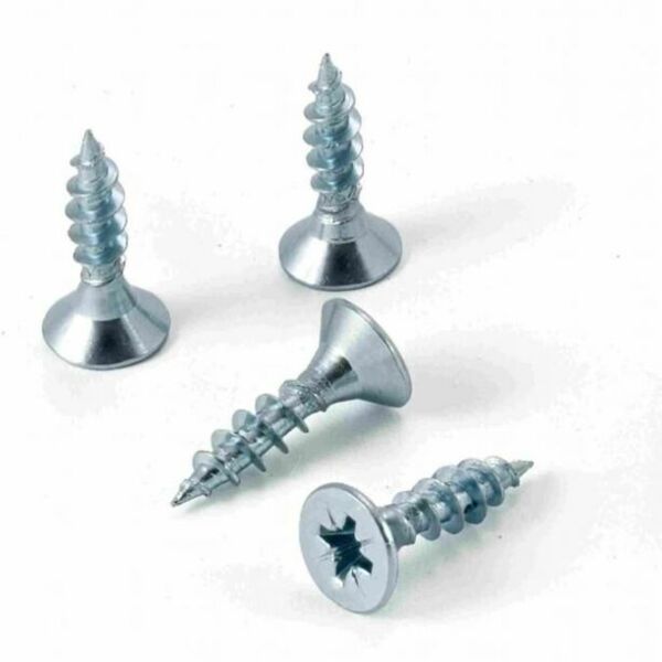 (35301601000Н) Шуруп универсальный 3,5 X 16 БЕЛЫЙ (1000 шт.) острый, цинк