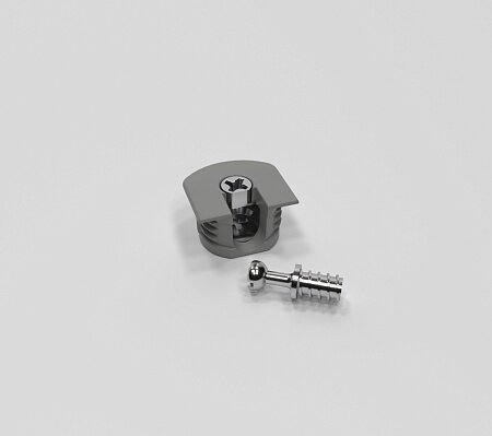 Эксцентрик усиленный пластиковый 16 мм №13 Серый (мин 50шт.)