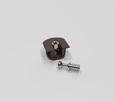 Эксцентрик усиленный пластиковый 16 мм №7 Венге (мин 50шт.)