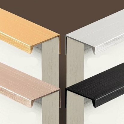 TNH8850-brushed яркое серебро длиной 1 м