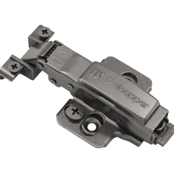 (32066) Петля для алюминиевых фасадов Unihopper Setton 100* Two-Way H0 3D накладная с доводчиком, черный никель