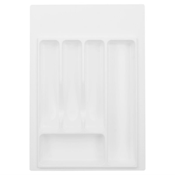 (060372) Лоток для столовых приборов 500 белый Vоlpato