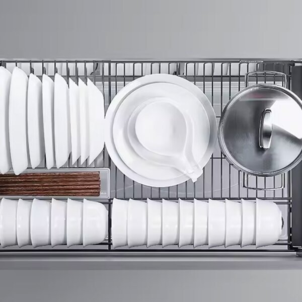 (31565) Корзина-сушилка Unihopper выкатная в нижнюю базу 800 мм, серая