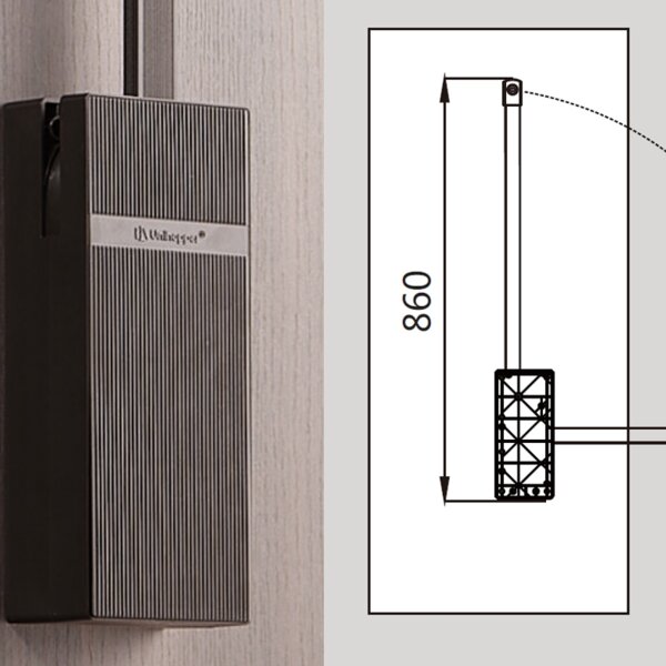 (29080) Пантограф для шкафа телескоп. Unihopper Moka Victora (560-670мм)