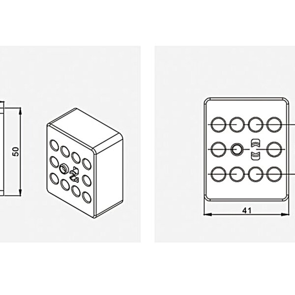 (25640) Пластиковая проставка для направляющих Unihopper внутреннего ящика ( 2шт компл)