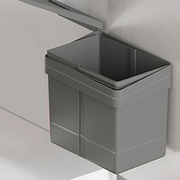 (24308) Ведро для мусора навесное прямоугольное Unionplast 15 л. пластиковое