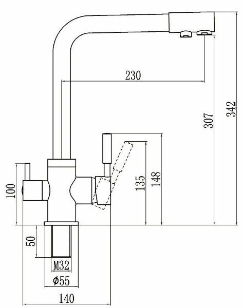 Смеситель Savol S-L1801L сатин