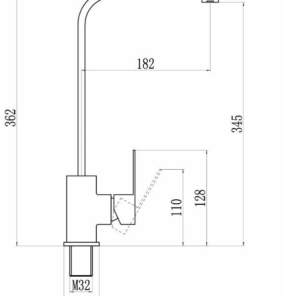 Смеситель Savol S-SUS3001 сатин