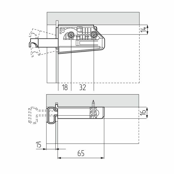 (7695) Подвеска регул. на саморезах(50кг) Cаmar правая R
