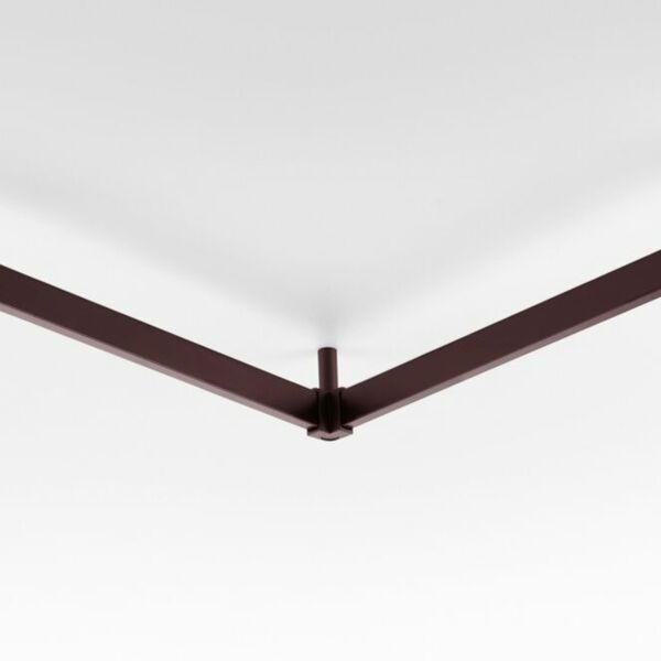 (29079) Unihopper Держатель прямоугольной трубы верхний угловой, Mocca