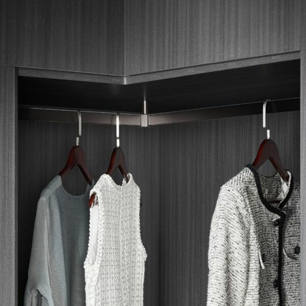 (29079) Unihopper Держатель прямоугольной трубы верхний угловой, Mocca