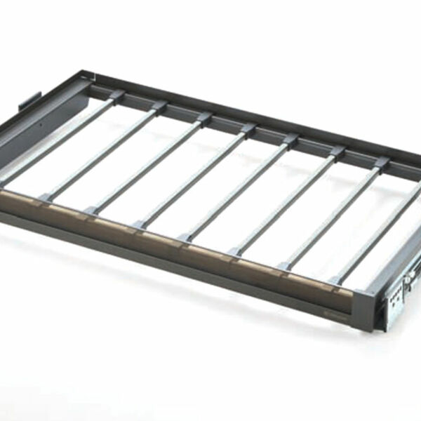 (24519) Unihopper NAKA выдвижн.полка для брюк，стекл. передняя панель, в базу 600 мм, 564 * 443 * 60 мм.