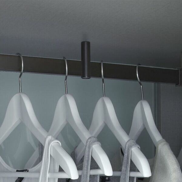 (29077) Unihopper Держатель прямоугольной трубы верхний проходной + винт 28 мм, Mocca