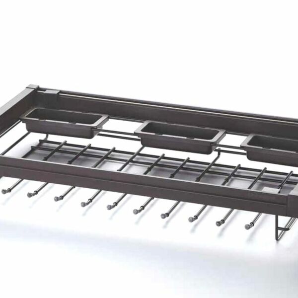 (29086) Unihopper Вешалка для брюк + 2 пластиковых коробки для аксессуаров 600 мм, Mocca, 564*475*140