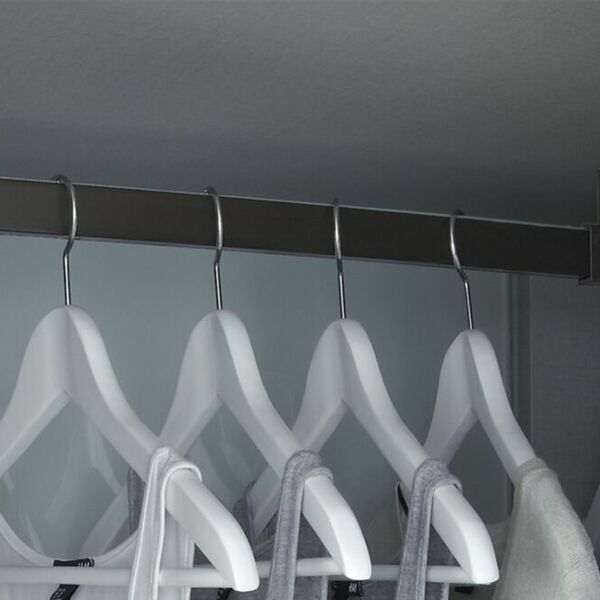 (29076) Unihopper Держатель прямоугольной трубы верхний торцевой + винт 28 мм, Mocca