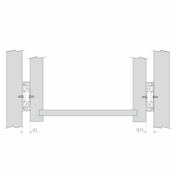 (10489) Шариковые направл. полного выдвиж. FGV 400мм H=45мм