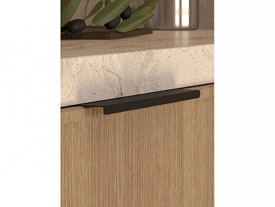 Ручка торцевая FLAT 160 черная