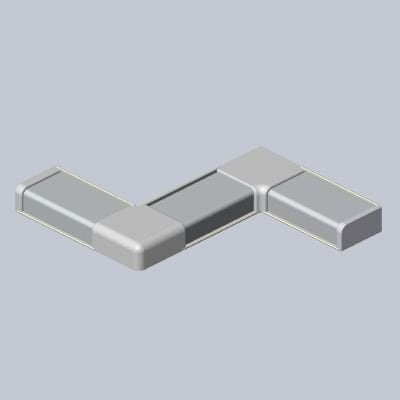 Комплект заглушек (квадро) - серебро