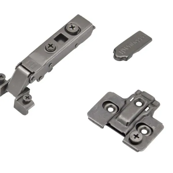 (32066) Петля для алюминиевых фасадов Unihopper Setton 100* Two-Way H0 3D накладная с доводчиком, черный никель