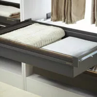 (24517) Unihopper NAKA выдв. многофункц. корз，стекл.лицевая панель, в базу 800 мм, Mocca, 764 * 443*150