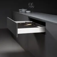 (109800) Комплект выдвижного ящика Unihopper Mental box - 2, H80*350мм, БЕЛЫЙ, с соединением задней стенки