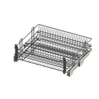 (15.28.03.1.1.1) Посудосушитель выкатной Квадро GTV база 600, с направляющими с довод. (хром)